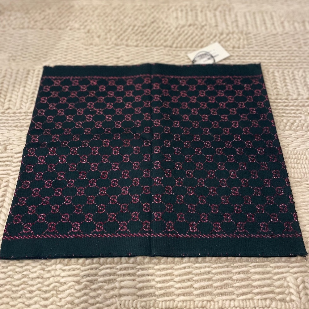 Gucci scarf 180x40cm wool & silk